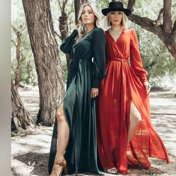 Baltic Born Celine Rust Maxi Dress - Picture 6 of 9